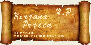Mirjana Pržica vizit kartica